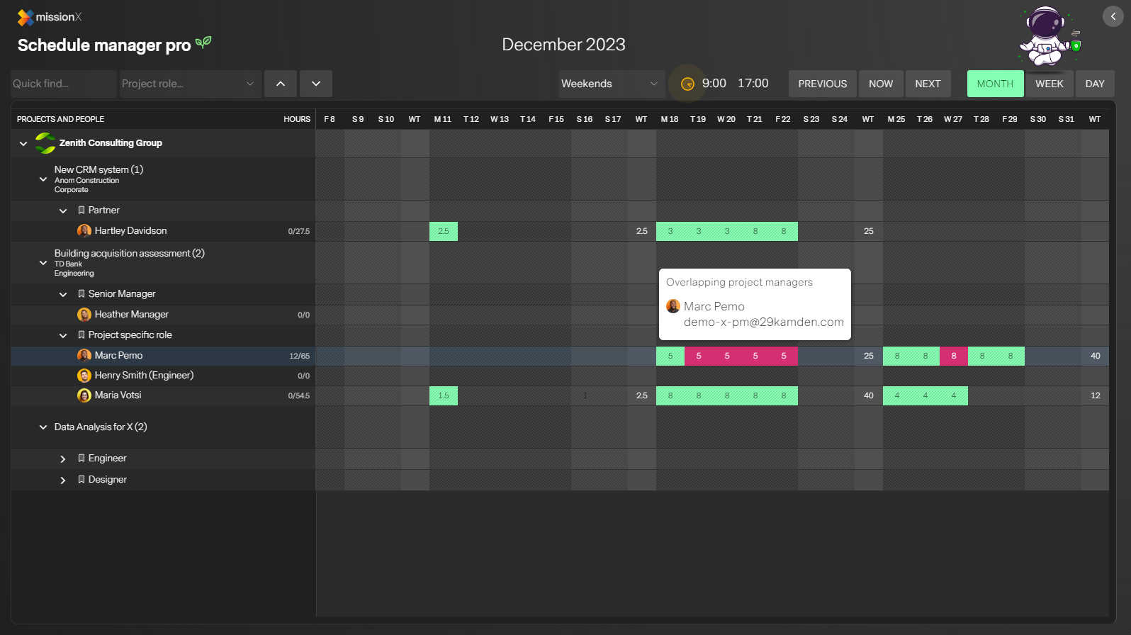 Screen shot in missionX