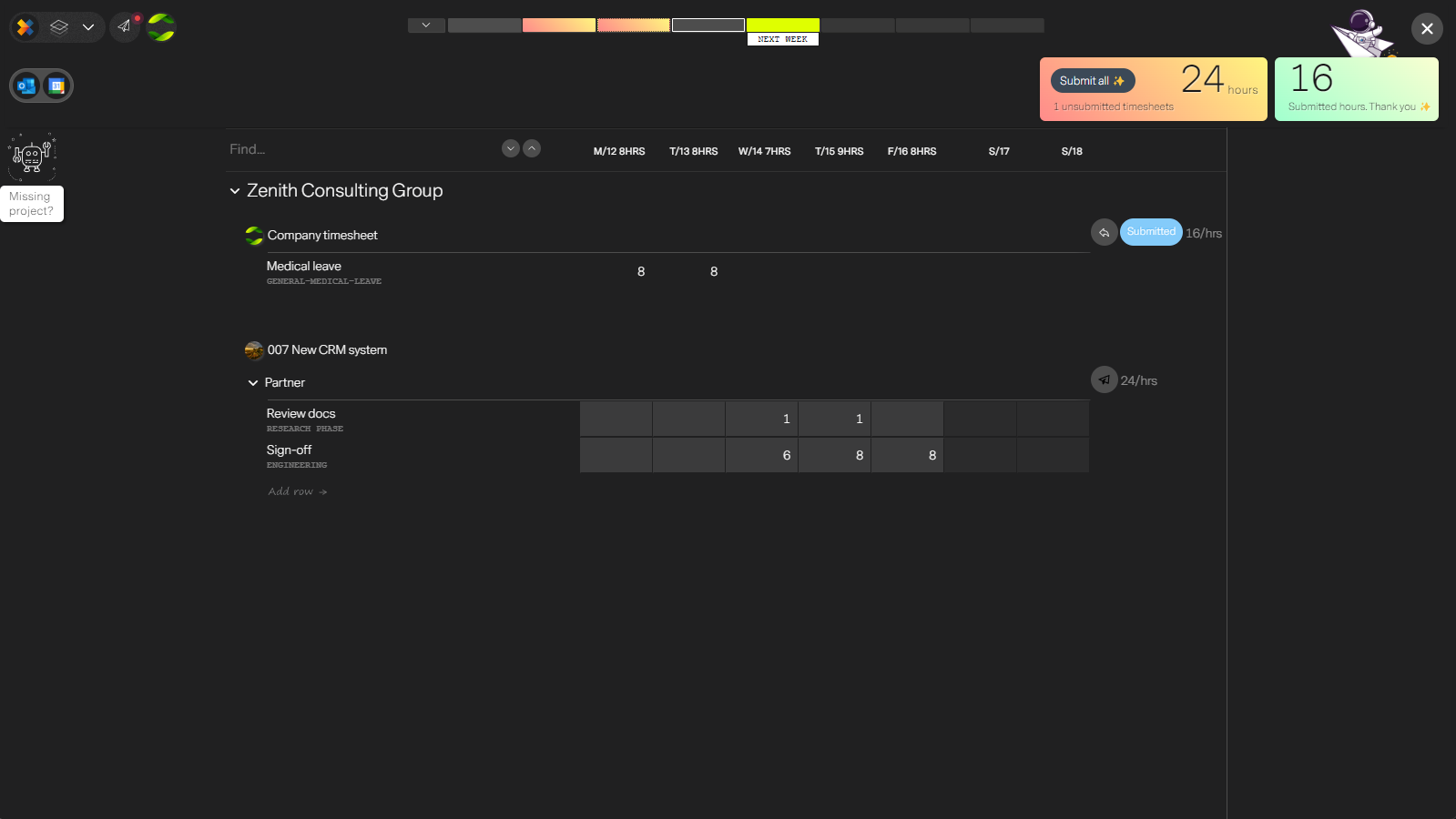 Screen shot in missionX